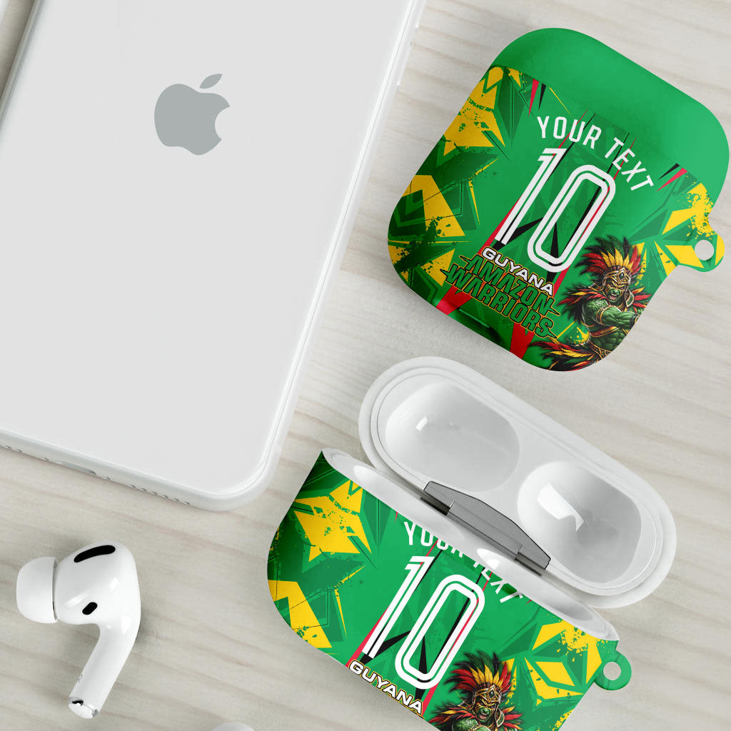 Personalized Guyana Cricket AirPods Case Amazon Warriors Tribal Mascot Sports