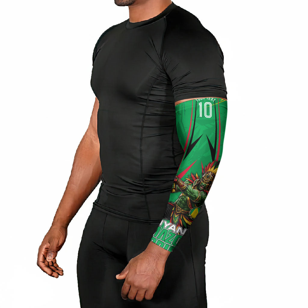 Personalized Guyana Cricket Arm Sleeves Amazon Warriors Tribal Mascot Sports