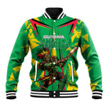 Personalized Guyana Cricket Baseball Jacket Amazon Warriors Tribal Mascot Sports