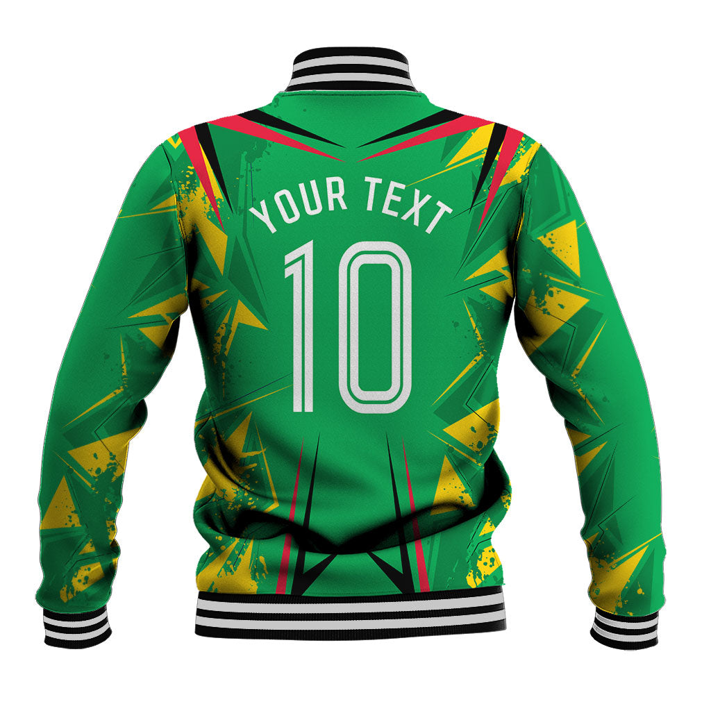 Personalized Guyana Cricket Baseball Jacket Amazon Warriors Tribal Mascot Sports