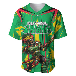 Personalized Guyana Cricket Baseball Jersey Amazon Warriors Tribal Mascot Sports
