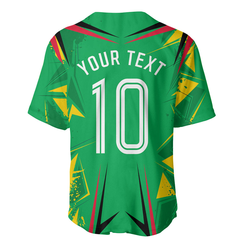 Personalized Guyana Cricket Baseball Jersey Amazon Warriors Tribal Mascot Sports