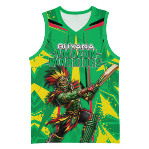 Personalized Guyana Cricket Basketball Jersey Amazon Warriors Tribal Mascot Sports