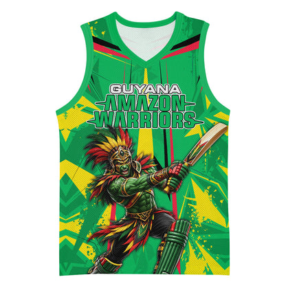 Personalized Guyana Cricket Basketball Jersey Amazon Warriors Tribal Mascot Sports
