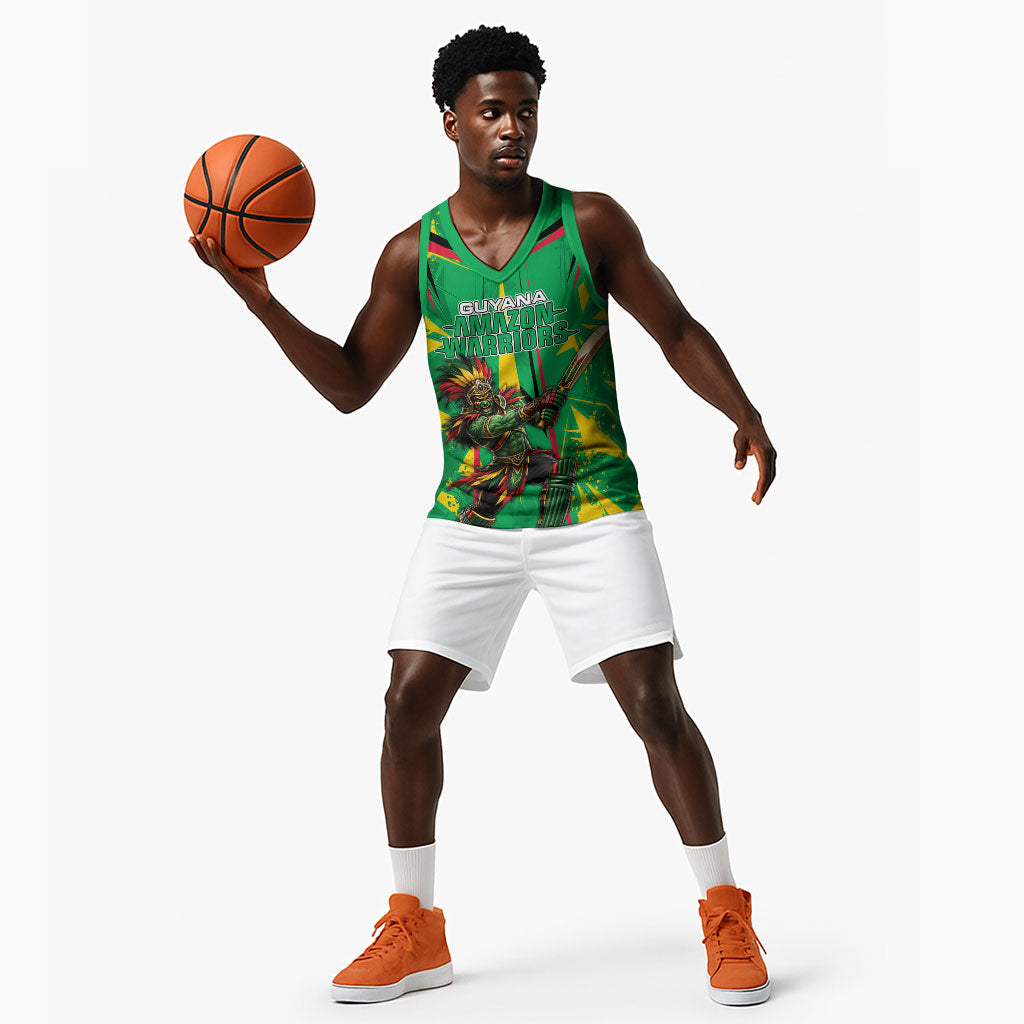 Personalized Guyana Cricket Basketball Jersey Amazon Warriors Tribal Mascot Sports