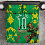 Personalized Guyana Cricket Bedding Set Amazon Warriors Tribal Mascot Sports