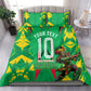 Personalized Guyana Cricket Bedding Set Amazon Warriors Tribal Mascot Sports