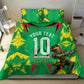 Personalized Guyana Cricket Bedding Set Amazon Warriors Tribal Mascot Sports