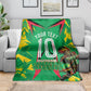 Personalized Guyana Cricket Blanket Amazon Warriors Tribal Mascot Sports
