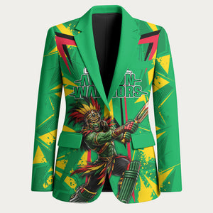 Personalized Guyana Cricket Blazer Amazon Warriors Tribal Mascot Sports