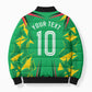 Personalized Guyana Cricket Bomber Puffer Jacket Amazon Warriors Tribal Mascot Sports