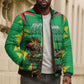 Personalized Guyana Cricket Bomber Puffer Jacket Amazon Warriors Tribal Mascot Sports