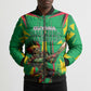 Personalized Guyana Cricket Bomber Puffer Jacket Amazon Warriors Tribal Mascot Sports