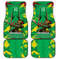 Personalized Guyana Cricket Car Mats Amazon Warriors Tribal Mascot Sports