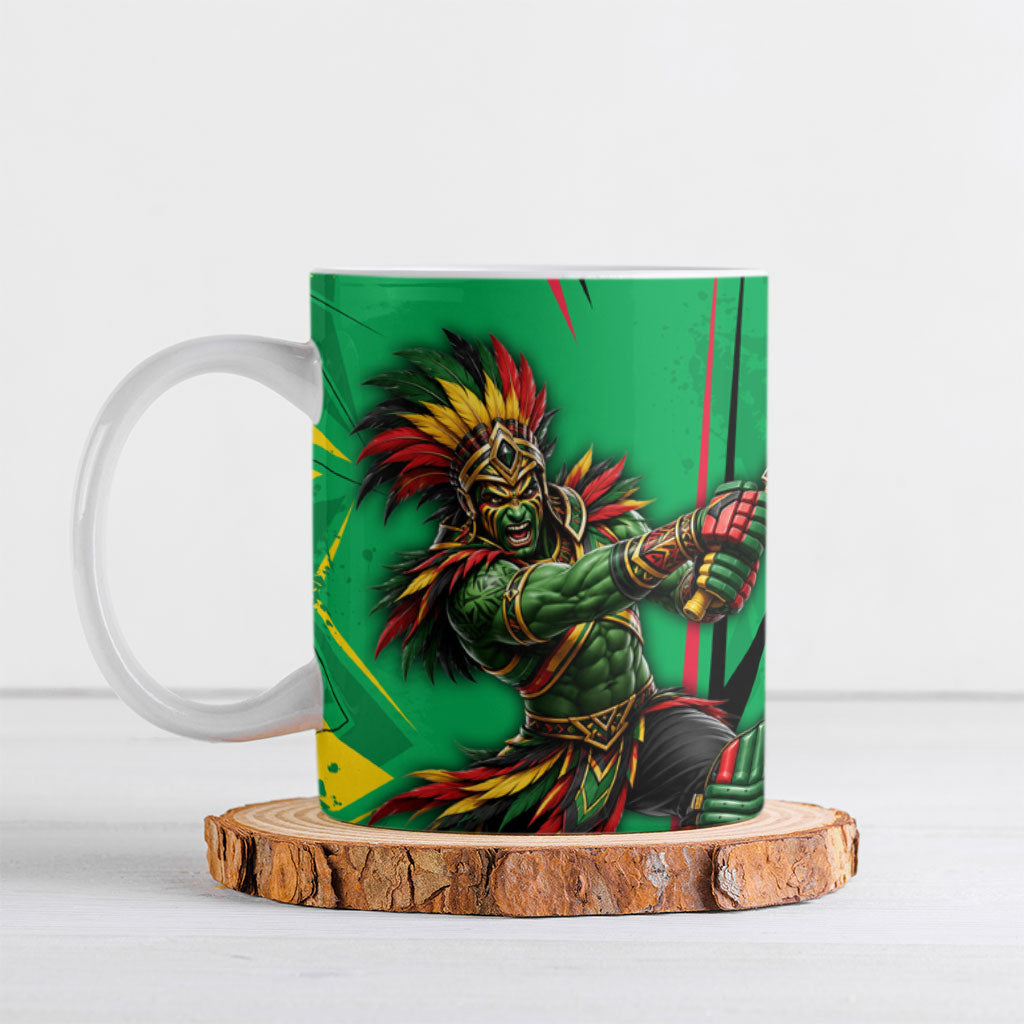 Personalized Guyana Cricket Ceramic Mug Amazon Warriors Tribal Mascot Sports