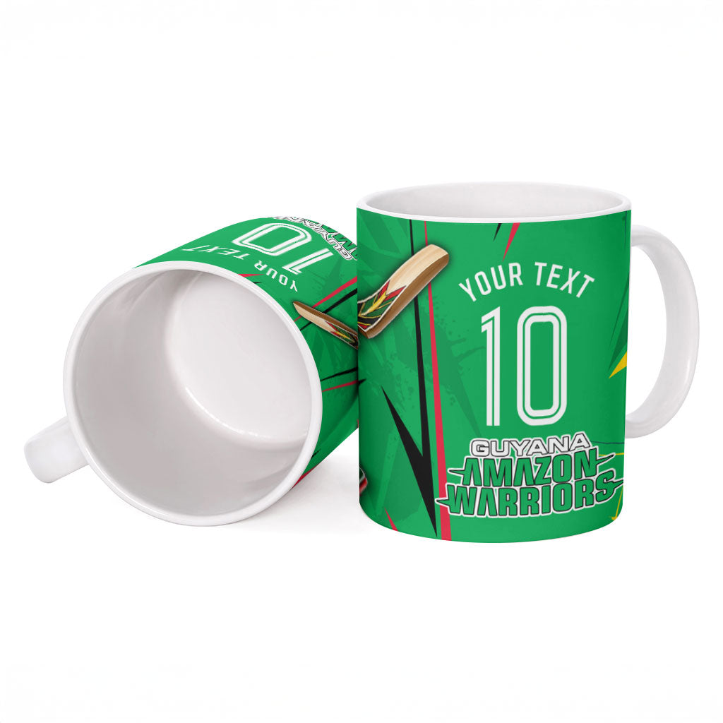 Personalized Guyana Cricket Ceramic Mug Amazon Warriors Tribal Mascot Sports