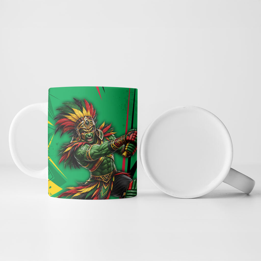 Personalized Guyana Cricket Ceramic Mug Amazon Warriors Tribal Mascot Sports