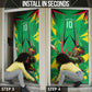Personalized Guyana Cricket Door Cover Amazon Warriors Tribal Mascot Sports
