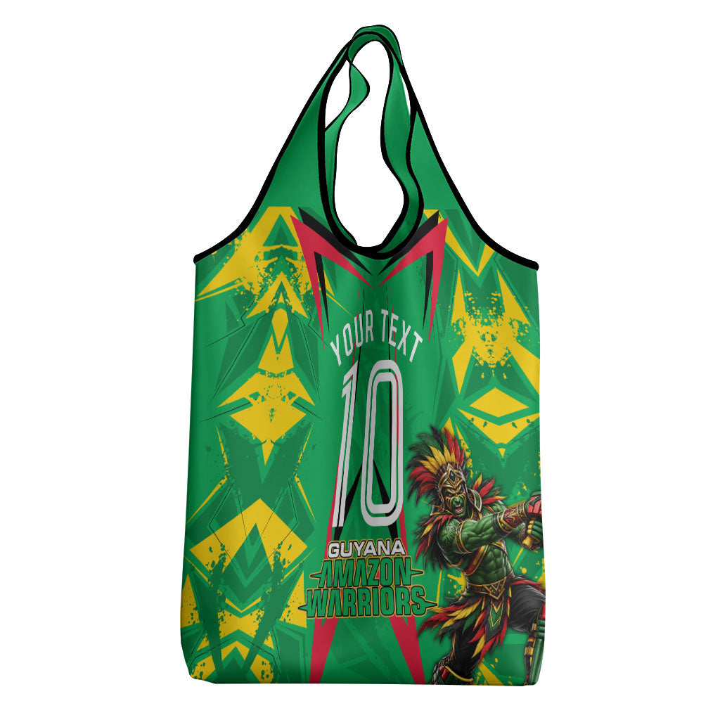 Personalized Guyana Cricket Grocery Bag Amazon Warriors Tribal Mascot Sports