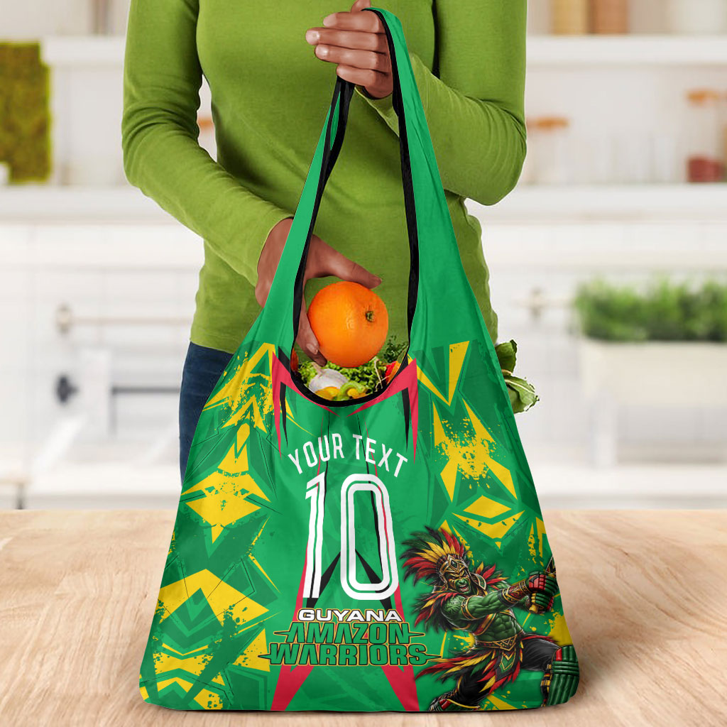 Personalized Guyana Cricket Grocery Bag Amazon Warriors Tribal Mascot Sports