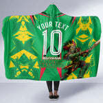 Personalized Guyana Cricket Hooded Blanket Amazon Warriors Tribal Mascot Sports