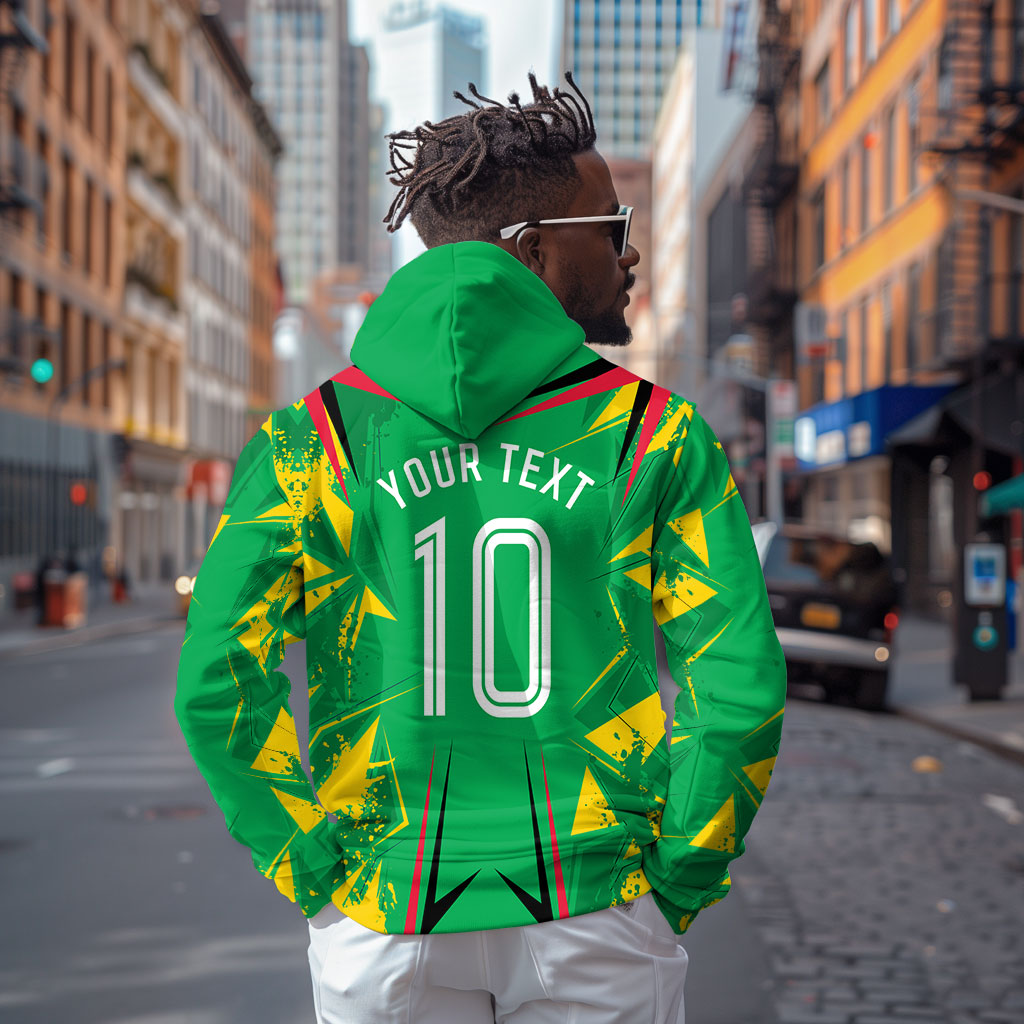 Personalized Guyana Cricket Hoodie Amazon Warriors Tribal Mascot Sports