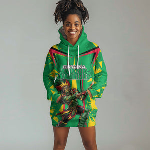Personalized Guyana Cricket Hoodie Dress Amazon Warriors Tribal Mascot Sports