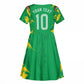 Personalized Guyana Cricket Kid Short Sleeve Dress Amazon Warriors Tribal Mascot Sports