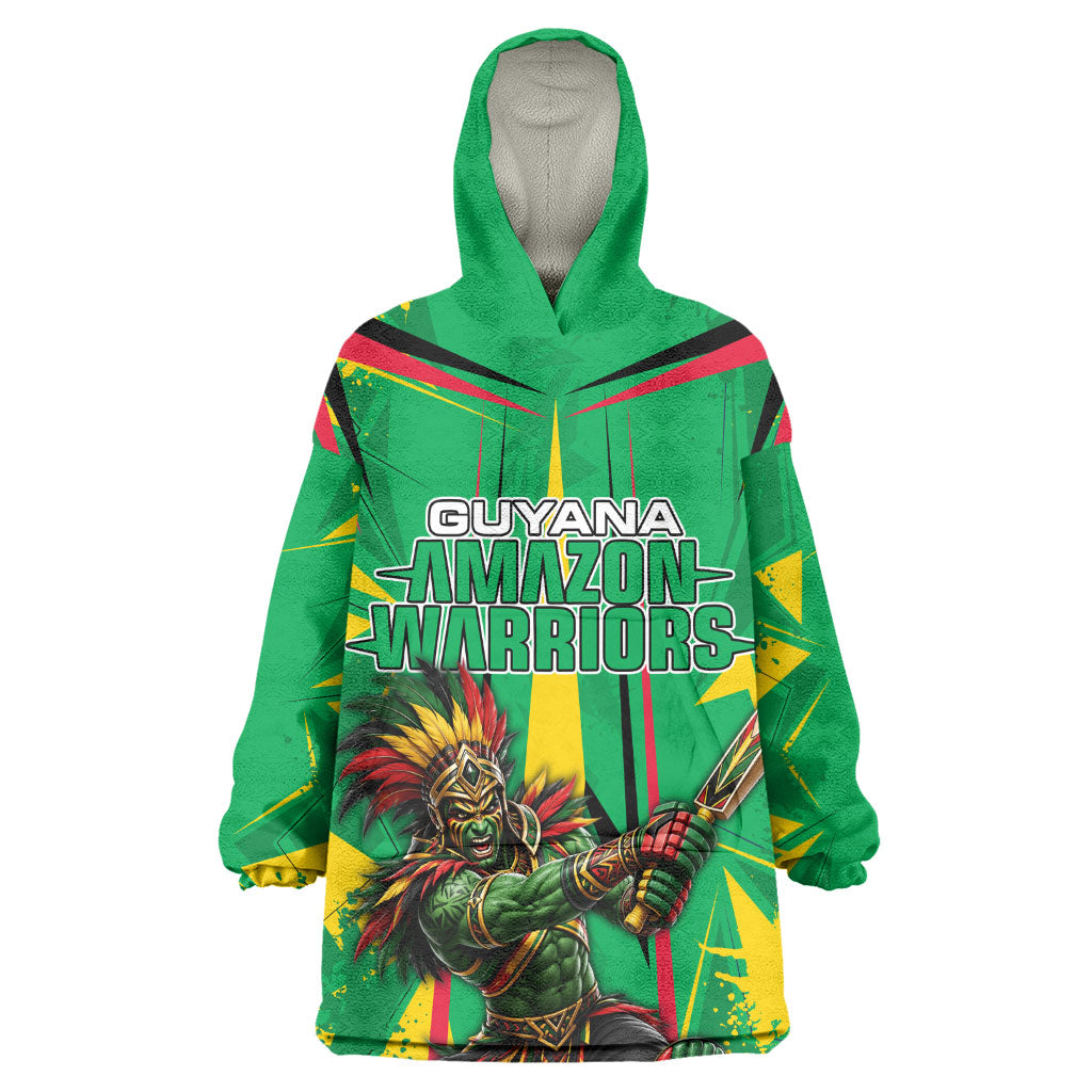 Personalized Guyana Cricket Kid Wearable Blanket Hoodie Amazon Warriors Tribal Mascot Sports