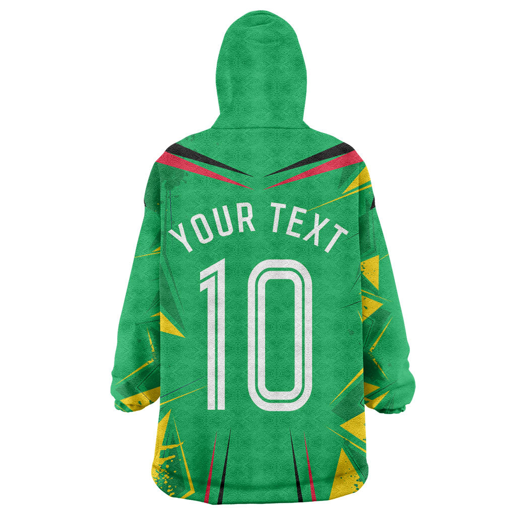 Personalized Guyana Cricket Kid Wearable Blanket Hoodie Amazon Warriors Tribal Mascot Sports