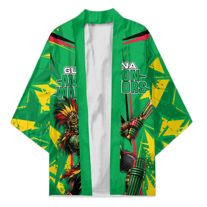 Personalized Guyana Cricket Kimono Amazon Warriors Tribal Mascot Sports
