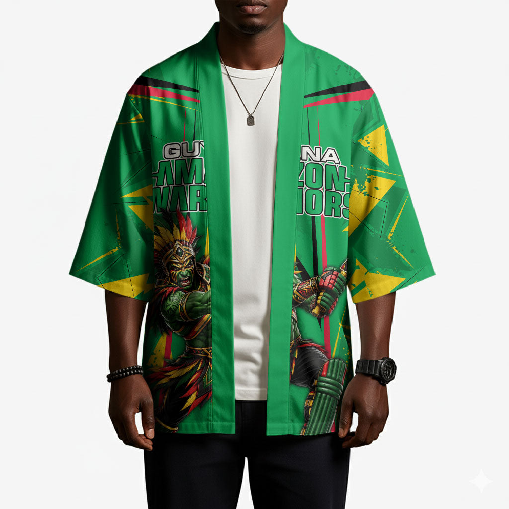 Personalized Guyana Cricket Kimono Amazon Warriors Tribal Mascot Sports