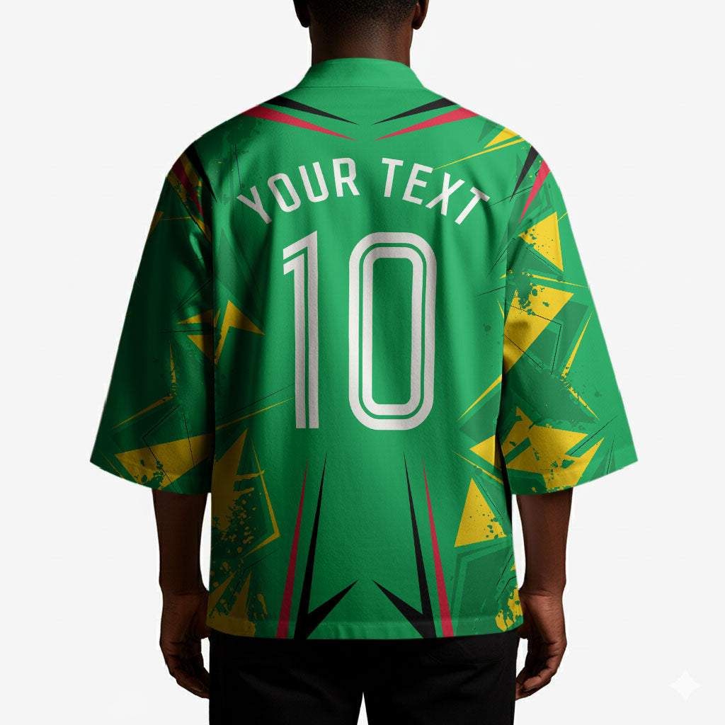 Personalized Guyana Cricket Kimono Amazon Warriors Tribal Mascot Sports