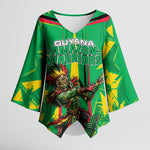Personalized Guyana Cricket Kimono Sleeve Blouse Amazon Warriors Tribal Mascot Sports