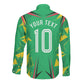Personalized Guyana Cricket Long Sleeve Button Shirt Amazon Warriors Tribal Mascot Sports