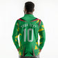 Personalized Guyana Cricket Long Sleeve Polo Shirt Amazon Warriors Tribal Mascot Sports