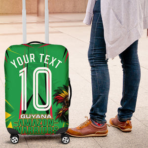 Personalized Guyana Cricket Luggage Cover Amazon Warriors Tribal Mascot Sports