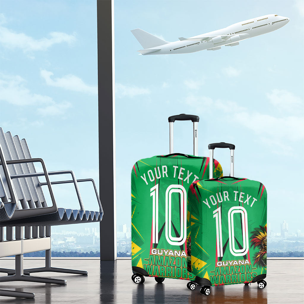 Personalized Guyana Cricket Luggage Cover Amazon Warriors Tribal Mascot Sports