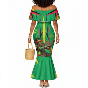 Personalized Guyana Cricket Mermaid Dress Amazon Warriors Tribal Mascot Sports