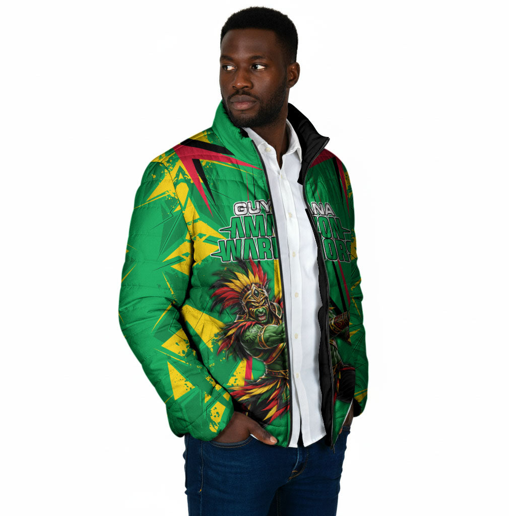 Personalized Guyana Cricket Padded Jacket Amazon Warriors Tribal Mascot Sports