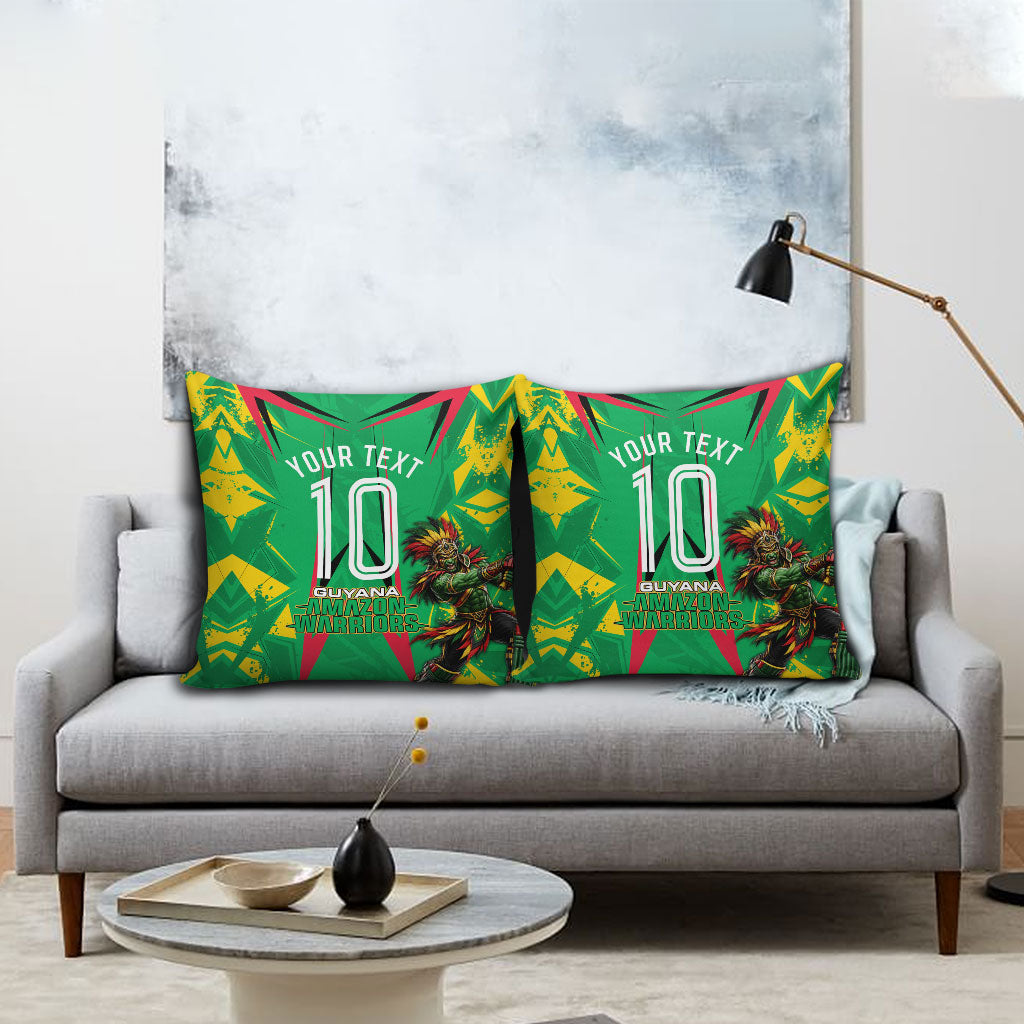 Personalized Guyana Cricket Pillow Cover Amazon Warriors Tribal Mascot Sports