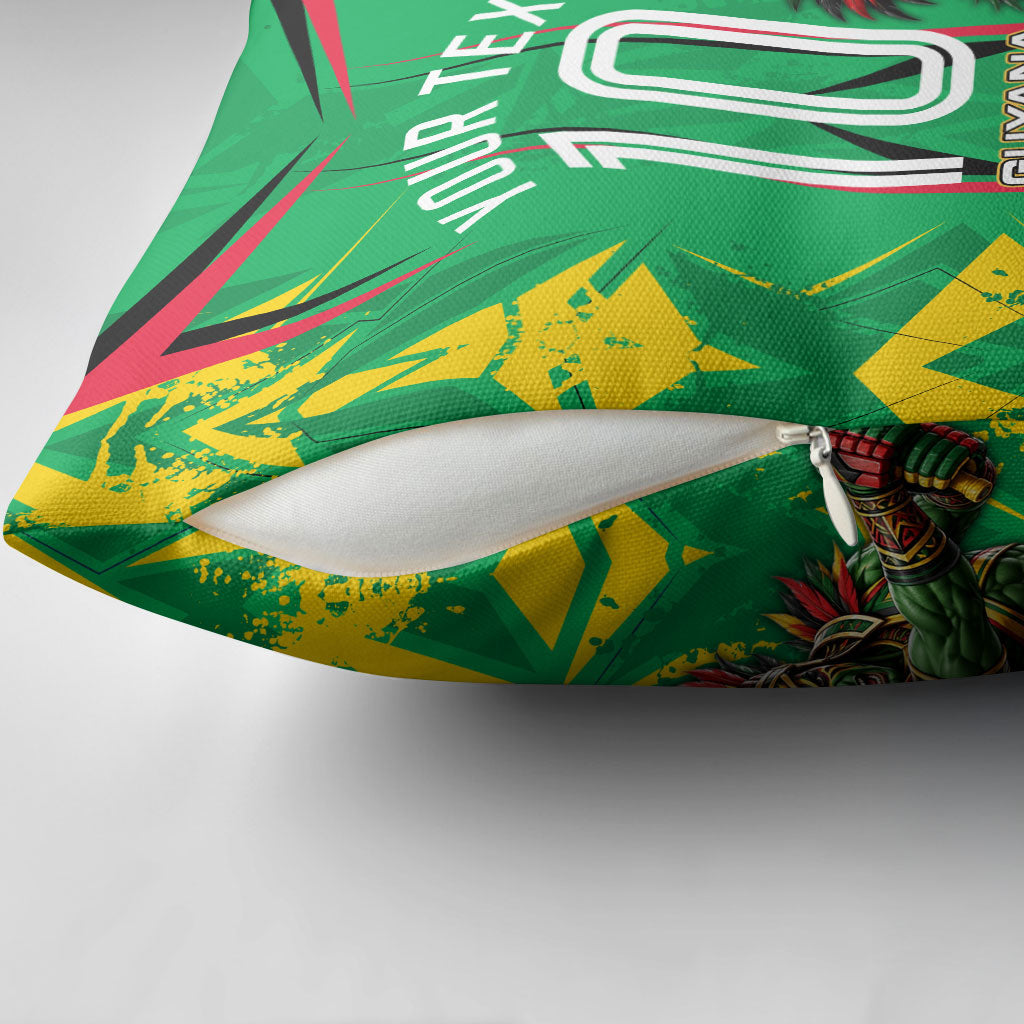 Personalized Guyana Cricket Pillow Cover Amazon Warriors Tribal Mascot Sports