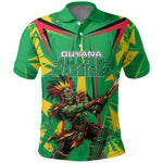 Personalized Guyana Cricket Polo Shirt Amazon Warriors Tribal Mascot Sports