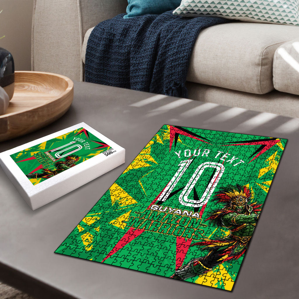 Personalized Guyana Cricket Puzzle Amazon Warriors Tribal Mascot Sports