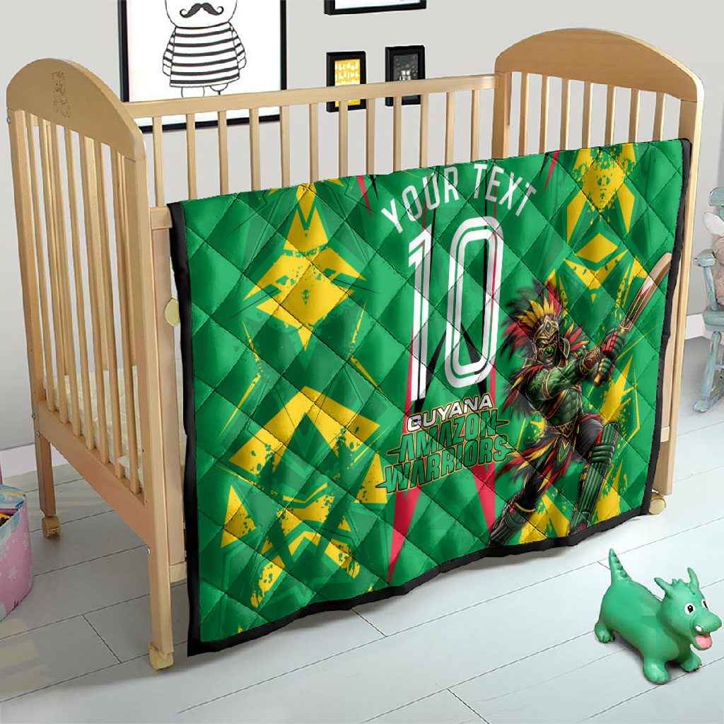 Personalized Guyana Cricket Quilt Amazon Warriors Tribal Mascot Sports