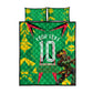 Personalized Guyana Cricket Quilt Bed Set Amazon Warriors Tribal Mascot Sports