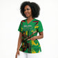 Personalized Guyana Cricket Scrub Top Amazon Warriors Tribal Mascot Sports