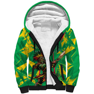 Personalized Guyana Cricket Sherpa Hoodie Amazon Warriors Tribal Mascot Sports