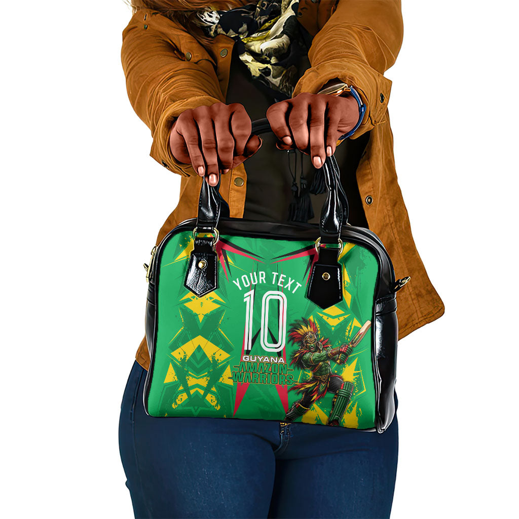 Personalized Guyana Cricket Shoulder Handbag Amazon Warriors Tribal Mascot Sports