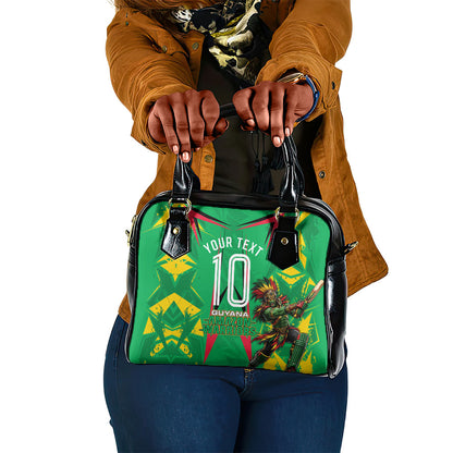 Personalized Guyana Cricket Shoulder Handbag Amazon Warriors Tribal Mascot Sports